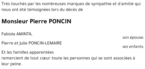 Pierre PONCIN