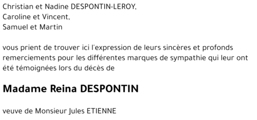 Reina DESPONTIN