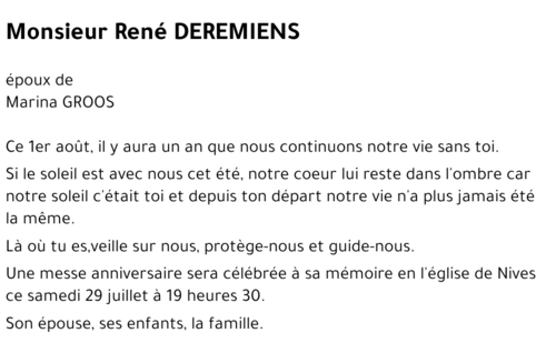 René DEREMIENS