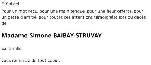 Simone STRUVAY