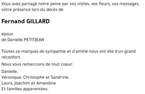 Fernand GILLARD
