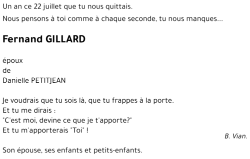 Fernand GILLARD