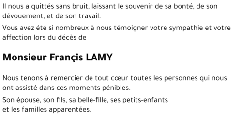 Françis LAMY