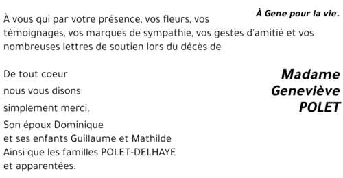 Genviève POLET