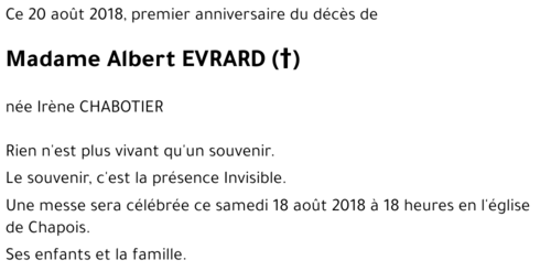 Irène CHABOTIER