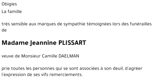 Jeannine PLISSART