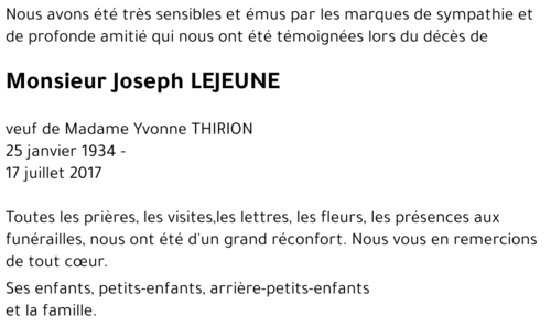 Joeph LEJEUNE