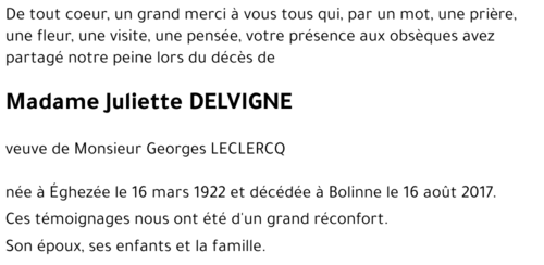 Juliette DELVIGNE