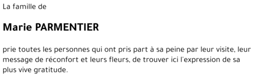 Marie PARMENTIER