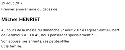 Michel HENRIET