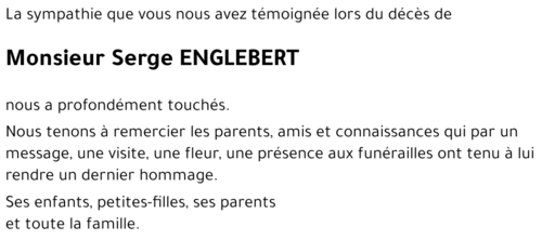 Serge ENGLEBERT