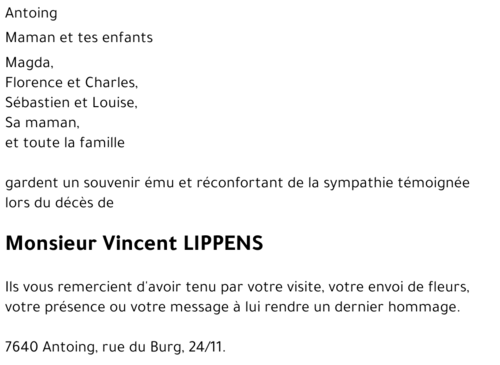 Vincent LIPPENS