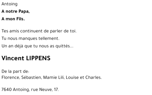 Vincent LIPPENS