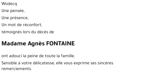 Agnès FONTAINE