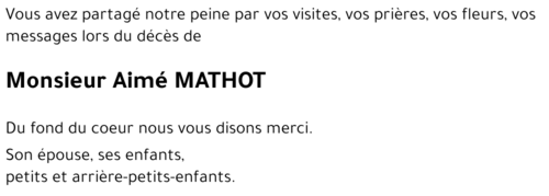 Aimé MATHOT