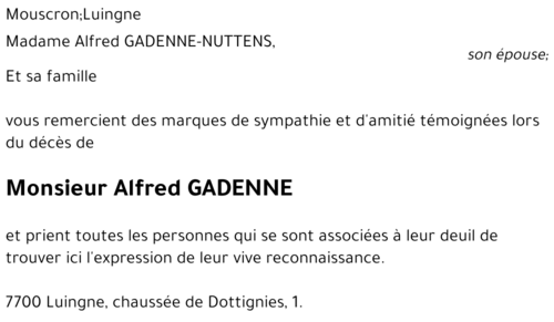 Alfred GADENNE