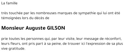 Auguste GILSON