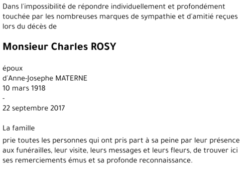 Charles ROSY