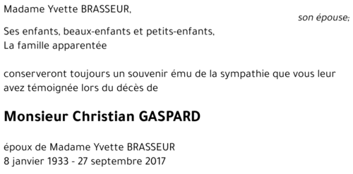 Christian GASPARD