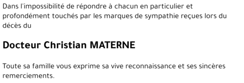 Christian MATERNE