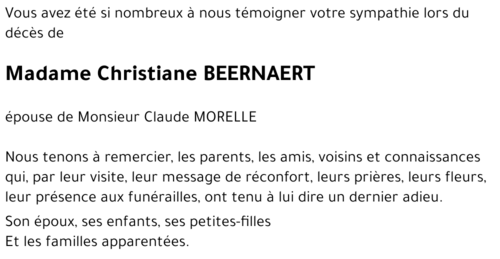 Christiane BEERNAERT