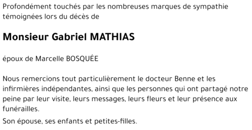 Gabriel MATHIAS