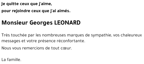 Georges LEONARD