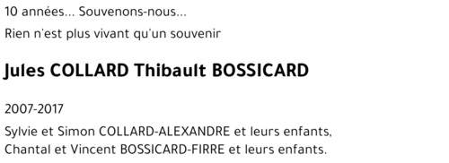 Jules et Thibault COLLARD - BOSSICARD