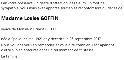 Louise GOFFIN