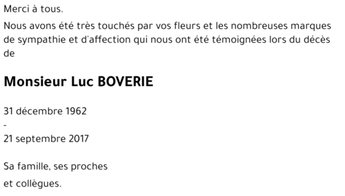 Luc BOVERIE