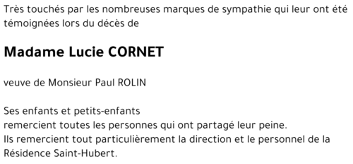 Lucie CORNET