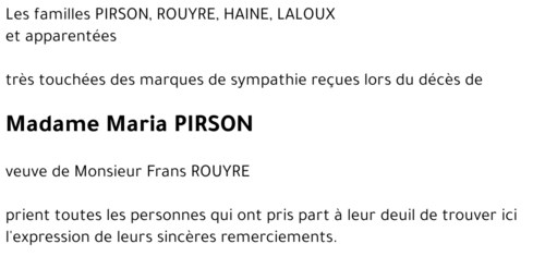 Maria PIRSON