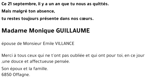 Monique GUILLAUME