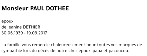 PAUL DOTHEE