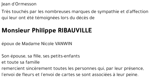 Philippe RIBAUVILLE