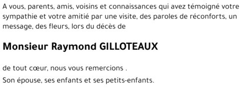 Raymond GILLOTEAUX