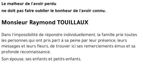 Raymond TOUILLAUX