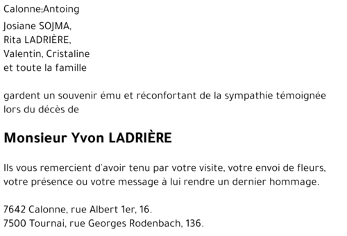 Yvon LADRIÈRE