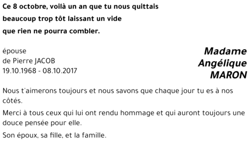 Angélique MARON