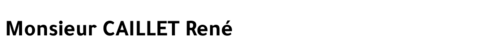 CAILLET René