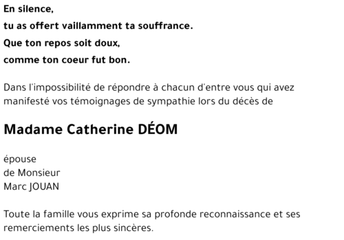 Catherine DÉOM