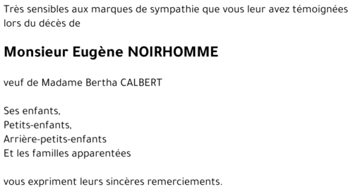 Eugène NOIRHOMME