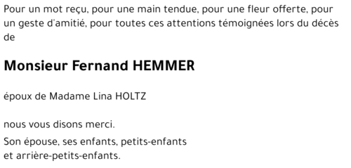 Fernand HEMMER 