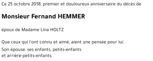 Fernand HEMMER 