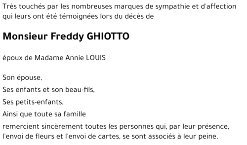 Freddy GHIOTTO