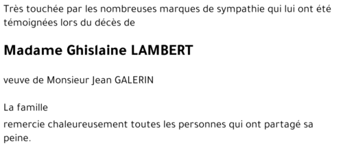Ghislaine LAMBERT