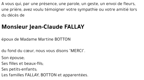 Jean-Claude FALLAY
