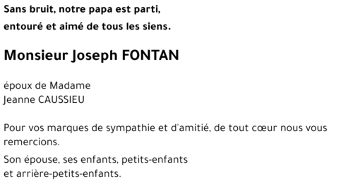 Joseph FONTAN 