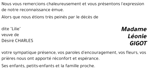 Léonie GIGOT