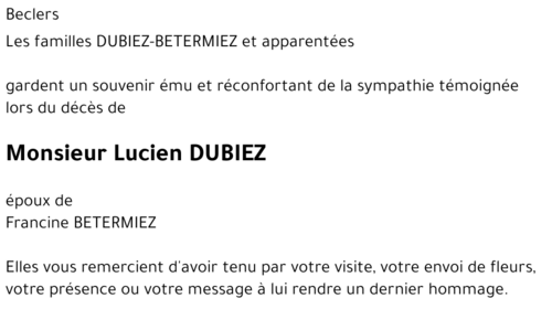 Lucien DUBIEZ
